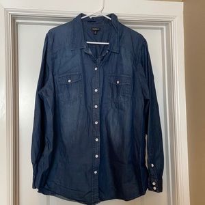 Torrid Button-Up Long Sleeve Shirt